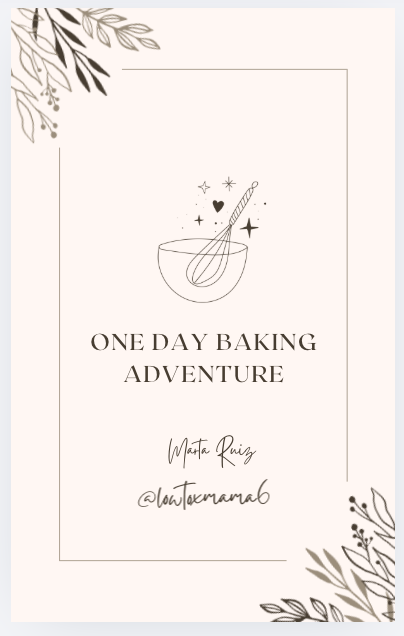 One day baking adventure
